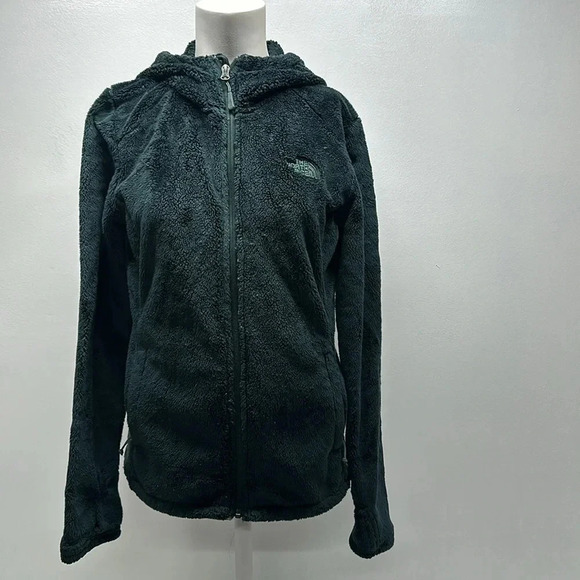 The North Face Sherpa Jacket Full Zip Hooded Hunter Green Women's Size Small - Picture 1 of 10